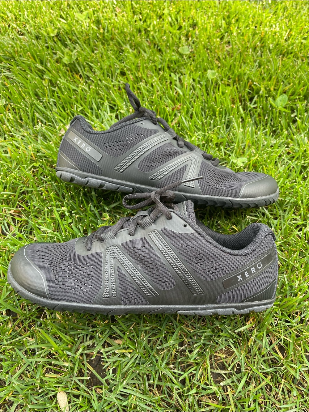 Xero Shoes Prio Men’s 8 Black Barefoot Minimalist Zero Drop Fitness Sneakers EUC